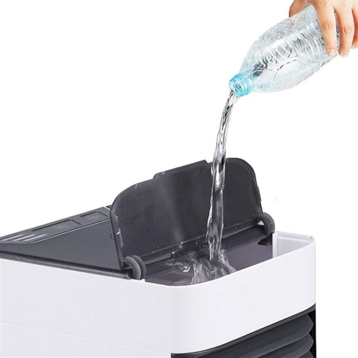 ZAPORA Mini Air Conditioner - Portable, Oscillating Desk Air Conditioner - White - Personal - 3 Speeds - Residential Use - Image 4