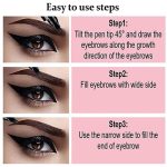 HSR Waterproof Eyebrow Pen - Microblading Eyebrow Pencil with a Micro-Fork Tip Applicator - Creates Natural Looking Brows Effortless - Image 3