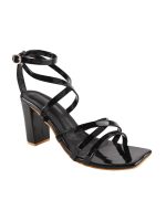 SilverArrow Casual and Classy Block Heel Chunky Heel Sandals Light Weight Comfortable & Trendy Strappy Party Heels for Girls & Women - Image 4