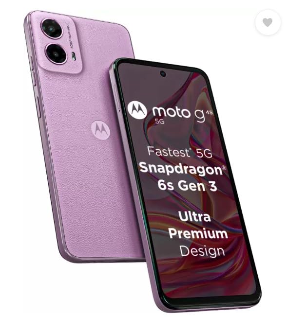 Motorola g45 5G, Pink Lavender (8GB, 128GB)