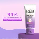 Lacto Calamine Face Wash For Oily Skin |100ml each- Pack of 2 | Kaolin Clay, Niacinamide & Vitamin E | Facewash Reduces Excess Oil, Controls Pimples, Blackheads & Whiteheads |Face wash For Women & Men - Image 6