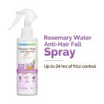 Mamaearth Rosemary Water Anti-Hair Fall Spray with 100% Pure Rosemary Water & Methi Dana | For Hair Growth | Stronger & Denser Hair | 24-H Frizz Control | Folligen ANALupe, Fision Aquashield | Shiny & Smooth Hair | 200 ml - Image 4