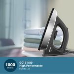 PHILIPS Stainless_Steel Heavyweight Dry Iron Gc181/8-1000 Watts Power, Black Non-Stick Soleplate, Ergonomic Grip - Image 2