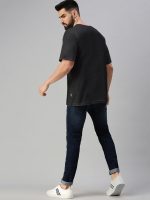 Veirdo® Oversized Baggy Fit Drop Shoulder Half Sleeves Round Neck Solid Pure 100% Cotton T-Shirt for Men (Available in White, Black, Mustard, Maroon, Green, Lilac, Navy, Red Color) - Image 8
