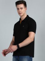 Lux Cozi Men's Solid Relaxed Fit Polo Shirt - Image 4