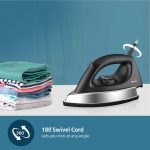 PHILIPS Stainless_Steel Heavyweight Dry Iron Gc181/8-1000 Watts Power, Black Non-Stick Soleplate, Ergonomic Grip - Image 6