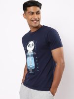 Bewakoof Men's Graphic Print Regular Fit Half Sleeve Round Neck Cotton T-Shirt - Image 2