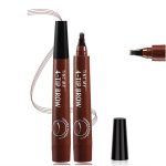 New Eyebrow Pen with a 4 Micro-Fork Tip Creates Flawless Natural Looking Brows, Based on Clear Eyebrow Microblading Pen Waterproof, Long-Lasting, Sweat (Brown) - Image 3