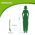 Scotch-Brite Double Sided Durable Plastic Toilet Brush with Nylon Bristles (Green, Pack Of 1) - Image 4