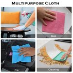 Shopfleet Cotton Cellulose Cleaning Sponge For Kitchen And Home, 20 X 16 X 0.5 Cm - Pack Of 10 Wipes (Multicolor), Cellulose - Image 4