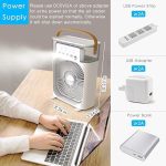 Drumstone Experience ultimate cooling versatility with the White Portable Air Conditioner Fan. Perfect for shops, offices, and kitchens, this USB-powered mini AC seamlessly integrates_Multicolor - Image 5