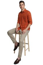 Peter England Men's Checkered Casual Everyday Full Sleeve Shirt | 100% Cotton - Image 5