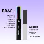 FAE Beauty 2-in-1 Volumising Mascara & Brow Gel | Lengthening & Buildable Formula | Easy To Remove | For All Genders | For Lashes & Brows | Vegan (Dark Brown) - Image 7