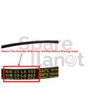 Spareplanet Washing Machine Belt WM25/688 Suitable for Semi and Fully Automatic Washing Macine (Match Number Printed on Belt) Pack of 1 - Image 3