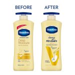 Vaseline Intensive Care Deep Moisture Nourishing Body Lotion 600 ml, Daily Moisturizer for Dry Skin, Gives Non-Greasy, Glowing Skin - For Men & Women - Image 3