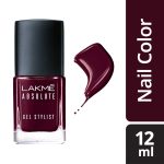 LAKMÉ Absolute Gel Finish Stylist Shimmery Nail Color|| Vineyard|| 12Ml - Image 2
