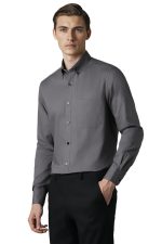 Louis Philippe Men's Cotton Regular Fit Solid All Day Comfort Effortless Ironing Shirt - Image 2