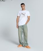 Puma Men's Cotton Classic Fit Graphic Print Tees - Image 5