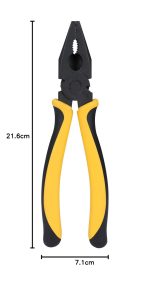 STANLEY 70-482 8'' Sturdy Steel Combination Plier with Anti-Rust properties for gripping, holding and cutting wires, YELLOW & BLACK - Image 9