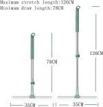 Misamo Enterprise 50-Inch Rotating Floor Squeegee, Heavy Duty Bathroom Wiper with 180-Degree Swivel Head, Sage Green - Image 6