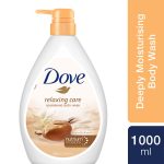 Dove Relaxing Shea Butter Body Wash with Vanilla for Soft Skin, Soothing Scent, 1L - Image 2