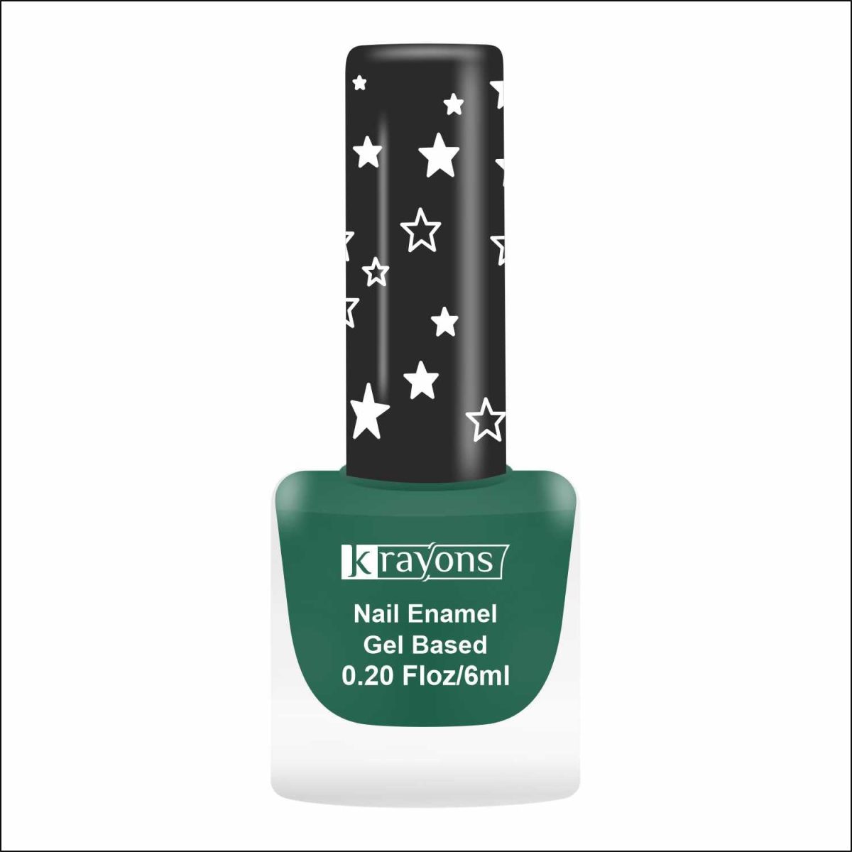 Krayons Cute Super Matte Finish Nail Enamel, Quick Dry, Smooth Finish, LongLasting, 6ml (Forest Green Matte)
