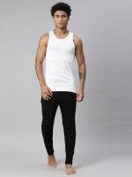 Levi's 012 Men's Rib Pure Cotton Solid Vest - U-Neck, Sleeveless, Side Branding, Snug fit with Easy Tucked (Pack of 2) - Image 6