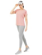 PUMP'D Athleisure Women's Round Neck T-Shirt for Gym - UV Protect | Ultra Soft Seams | Quick Dry | Active Wear T Shirts for Woman Polyester t Shirts for Women for Gym & Sports Wear Anti Odor - Image 5