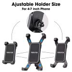 Sounce Waterproof New Bike Phone Mount Anti Shake and Stable 360‚° Rotation Bike Bicycles Accessories for Any Smartphone GPS Other Devices Between 3.5 and 6.5 inches - Image 6