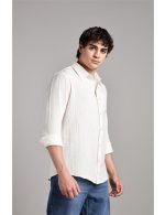 FYLTR Men's Solid Casual Shirt with Patch Pocket with Spread Collar- 100% Cotton | Regular Fit | Full Sleeves | Soft & Comfortable | Summer Shirts for Men - Image 3