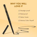 LoveChild Masaba Kajal Pencil Coal Black Matte - Smudge-proof & Waterproof, Long-lasting Deeply Pigmented Eyeliner for Women, Makeup Essential (0.36g) - Image 5