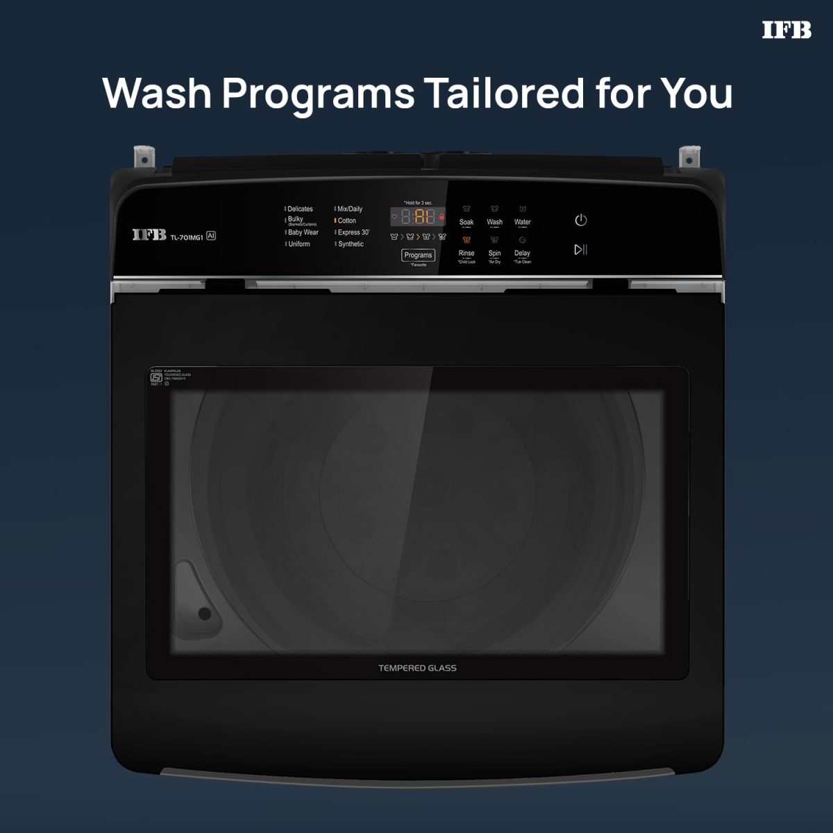 IFB 7 Kg 5 Star with Deep Clean Technology Powered by AI, Fully Automatic Top Load Washing Machine (TL701MG1, ActivMix, Aqua Energie, Med Grey) - Image 10