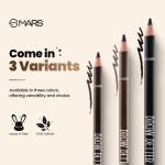 MARS Brow Better Eyebrow Pencil with Spoolie | Long-Lasting & Smudge Proof | Rich Pigmentation | Natural-Looking Results | Easy to Sharpen (1.4 gm) (Dark Brown) - Image 6