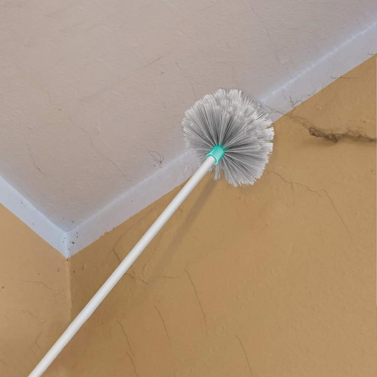 Spotzero by Milton Plastic Web Blaster Jala Cleaning Broom/Brush with Long Extendable Handle and Flexible bristles (Aqua Green) - Image 3