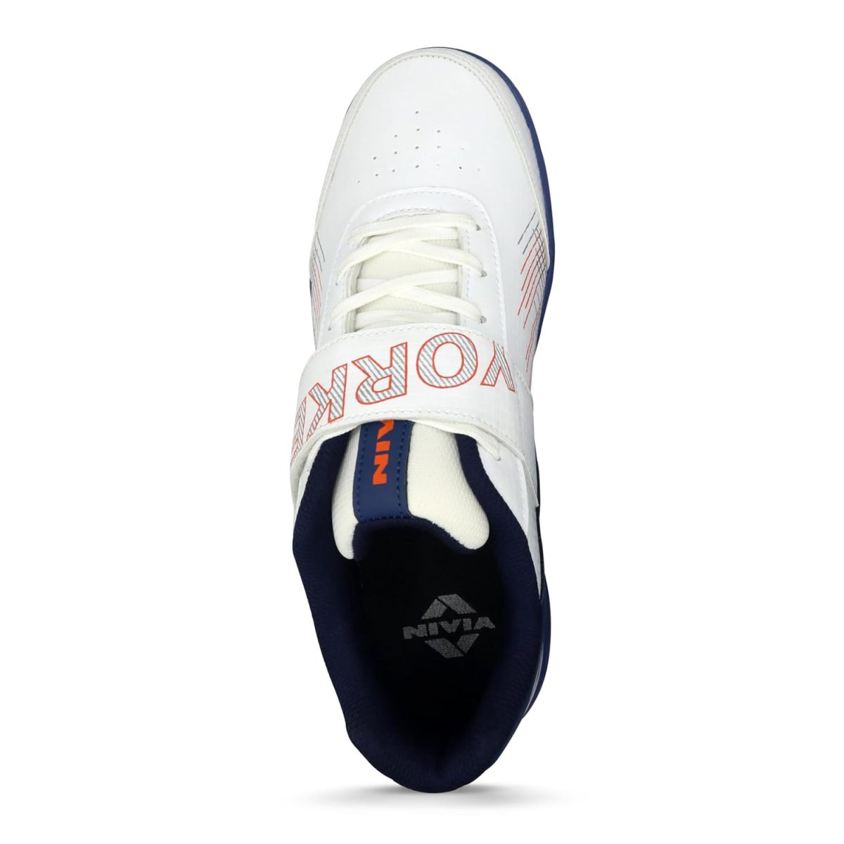 Nivia Yorker 2.0 Cricket Shoes for Men, Synthetic Leather Upper with Velcro Strap, Round Stud PVC Outsole, Die-Cut Soft NR EVA Sockliner - Image 6