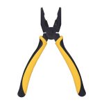 STANLEY 70-482 8'' Sturdy Steel Combination Plier with Anti-Rust properties for gripping, holding and cutting wires, YELLOW & BLACK - Image 5