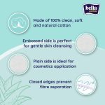 Bella Cotton Pads Round with Aloe Vera Extract - 100 Pcs - Image 4