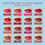 Just Herbs Ayurvedic Creamy Matte Micro Mini Lipstick Kit Lip Hydrating & Moisturizing, Lipsticks for Women Suitable All Indian Tones (Pack of 16) - Image 3