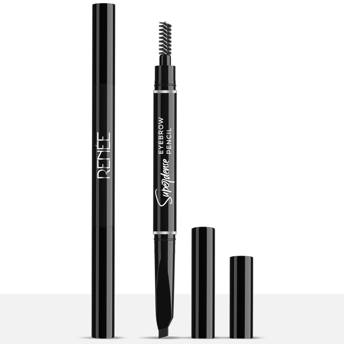 RENEE Superdense Eyebrow Pencil with Spoolie - Black, Smudge Proof, Waterproof, Highly Pigmented for Fill in Brow Gaps, Smooth One-Swipe Precision Application, Enriched with Vitamin C & Jojoba Oil - Image 7