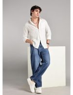 FYLTR Men's Solid Casual Shirt with Patch Pocket with Spread Collar- 100% Cotton | Regular Fit | Full Sleeves | Soft & Comfortable | Summer Shirts for Men - Image 4