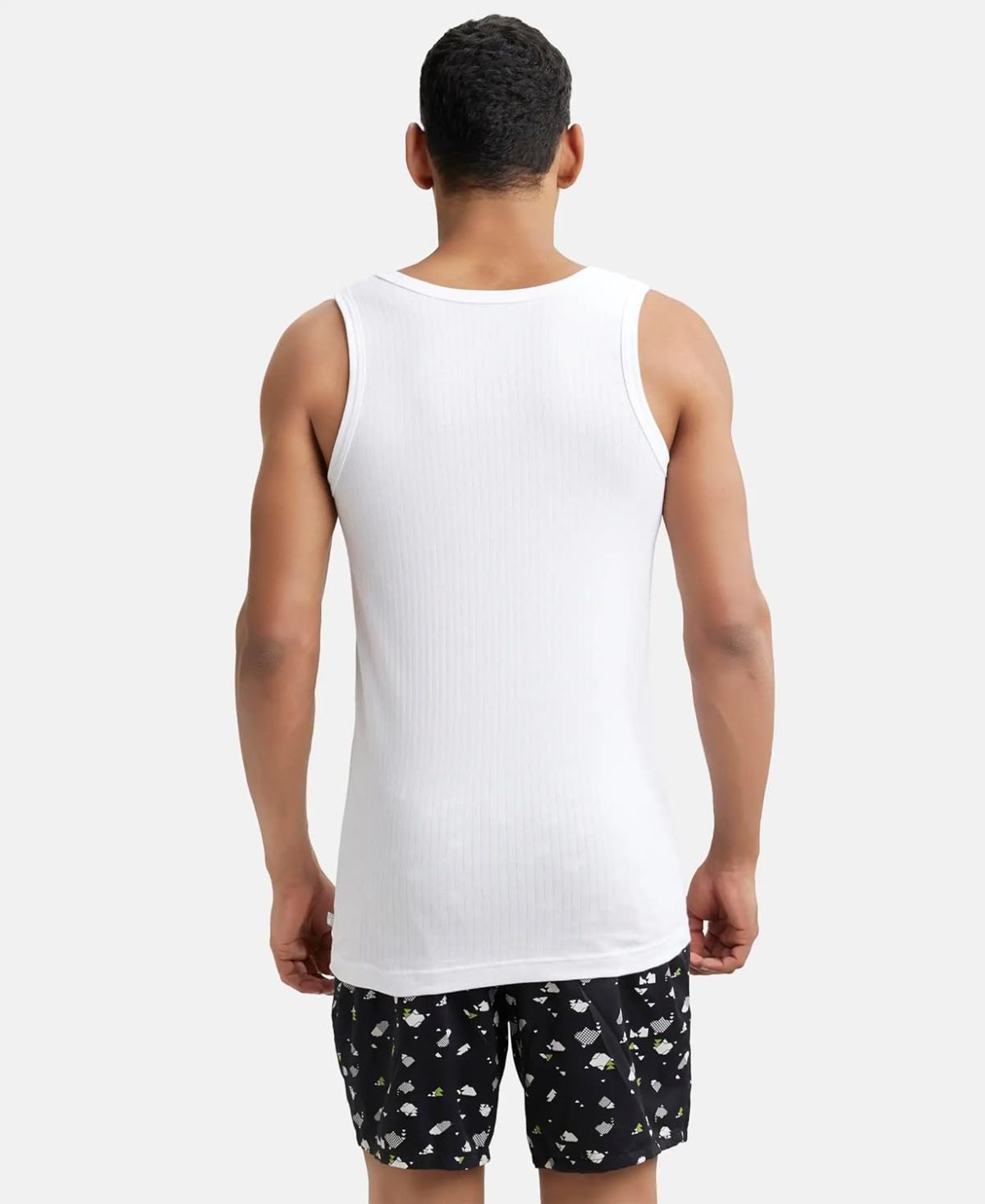 Jockey 8816 Men's Super Combed Cotton Round Neck Slim Fit Sleeveless Vest with Extended Length for Easy Tuck - Image 3
