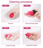 MACPLUS Makeup Sponge Set Beauty Blender with Egg Case, Soft Sponge For Liquid Foundation, Creams, and Powders Latex Free Wet and Dry Makeup (Multicolor 4 Big + 3 Mini -7 Pcs set) - Image 2