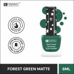 Krayons Cute Super Matte Finish Nail Enamel, Quick Dry, Smooth Finish, LongLasting, 6ml (Forest Green Matte) - Image 2
