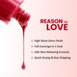 VERYMISS Premium Glossy Nail Polish 6ml | Smooth Application | Quick Drying | Paraben Free | Ultra Long Lasting Nail Paints - Pack of 1 (Grape) - Image 7