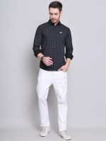Majestic Man Men Comfort Slim Fit Pure Cotton Tartan Checked Casual Shirt - Image 8