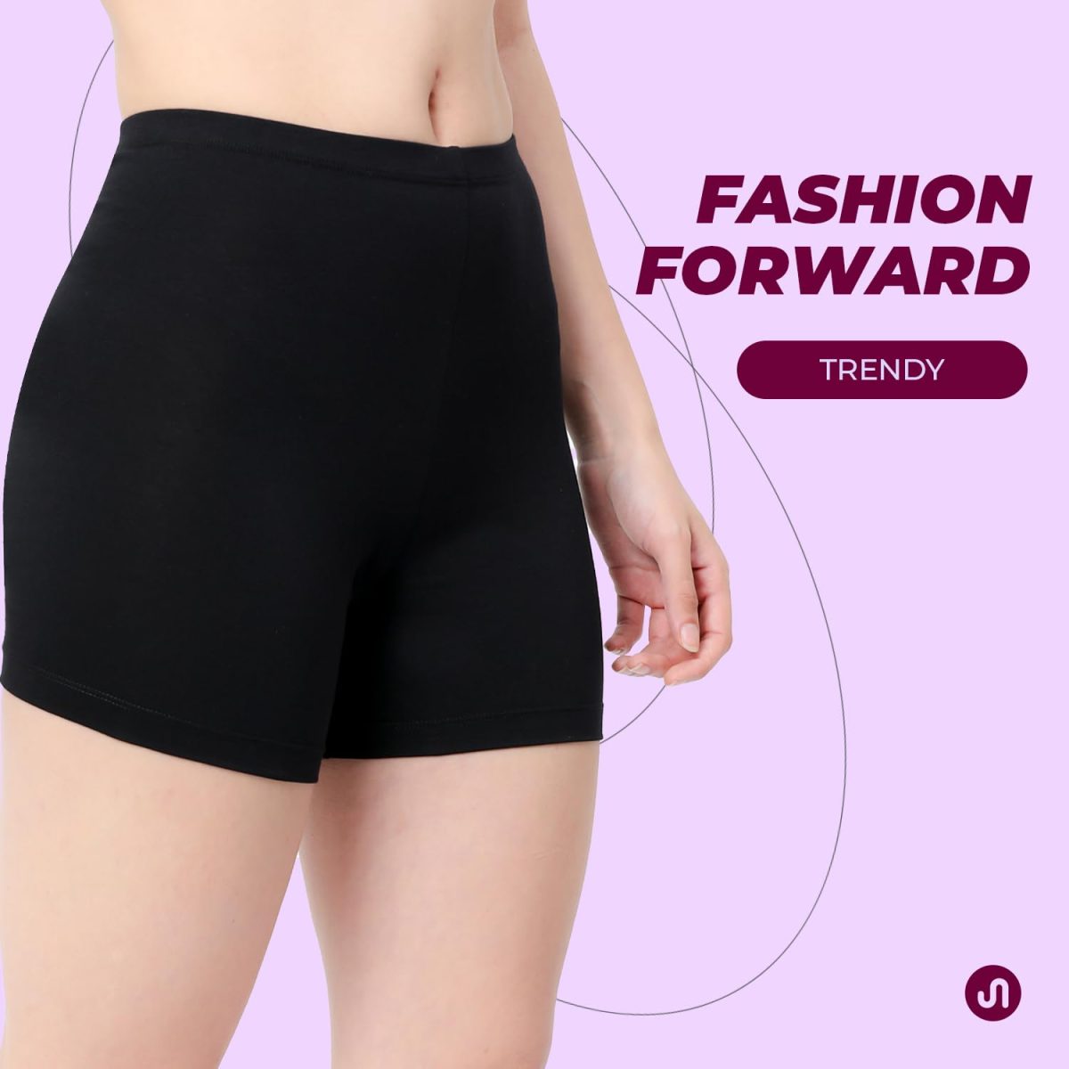 Bodyband Women's Stretchable Cycling Shorts - Skin Fit Tights for Gym, Sports, Running, Yoga and Dresses - Image 8
