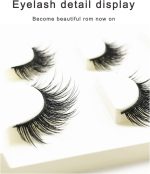 HUDA GIRL Eye Lashes for Women - Black Handmade Natural Thick Long Polyester, 3 Pairs False Eyelashes with Eyelash Glue - Empathetic Reusable Extensions for Womens, Girls - Eyelash with glue Set - Image 2