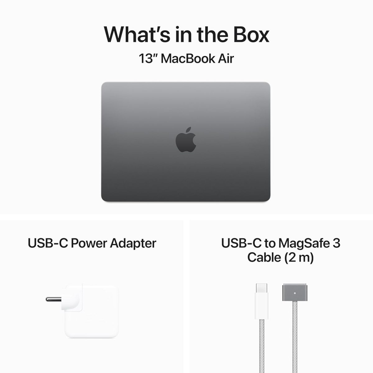 Apple 2024 MacBook Air (13-inch, Apple M3 chip with 8‑core CPU and 8‑core GPU, 16GB Unified Memory, 256GB) - Space Gray - Image 6