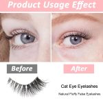 MAYCREATE® 10 Pairs Half Lashes Mink Natural Cat Eye Wispy False Eyelashes Fluffy Volume Strip Fake Eyelashes Accent Corner 3/4 Eye Lashes DIY Cluster Faux Mink Half Eyelashes at Home - Image 5
