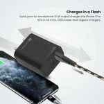 Portronics Adapto 45 22.5 W Mobile Charger Adapter with Dual Port (USB A + PD Type C), Fast Charging, Short Circuit Protection, Wide Compatibility (Black) - Image 6